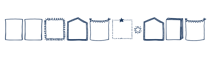 Tanaestel Doodle Frames Regular font — Lorem ipsum body text preview