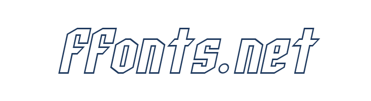 SF Archery Black Outline Oblique font — Lorem ipsum body text preview