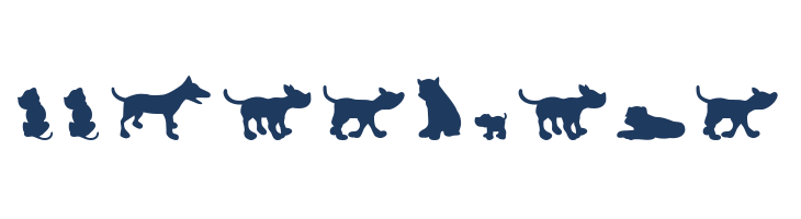Dog30Silhouette font — Lorem ipsum body text preview