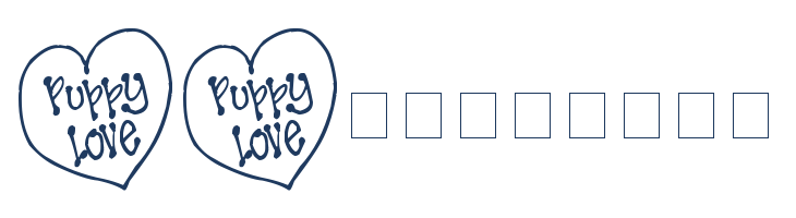 Pea KT Puppy Love Doodles font — Lorem ipsum body text preview