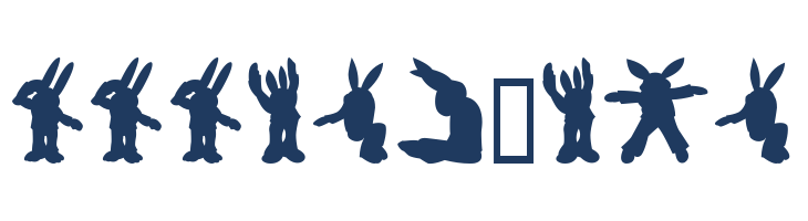 Rabbit35Silhouette font — Lorem ipsum body text preview