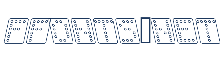 Domino bred kursiv omrids font — Lorem ipsum body text preview