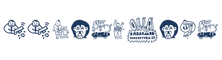 Woodcutter Olla Barrejada font — Lorem ipsum body text preview